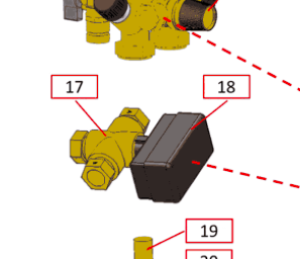 018B. Moteur pour Vanne de dérivation pour pompes à chaleur sur air extrait IVT