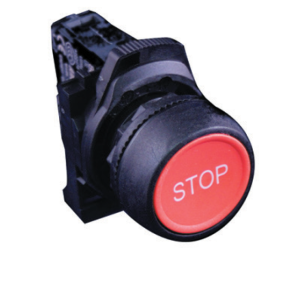 Bouton poussoir rouge STOP