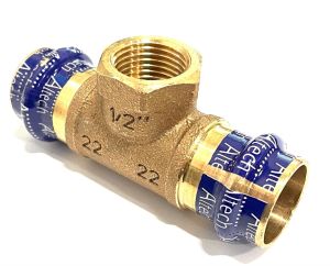 Raccord à sertir tube en T filetage intérieur 22 mm x G15 x 22 mm