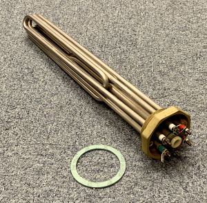 Cartouche électrique Relek 9kw 2 étages RF kpl avec thermostat et protection contre la surchauffe 30-90°C