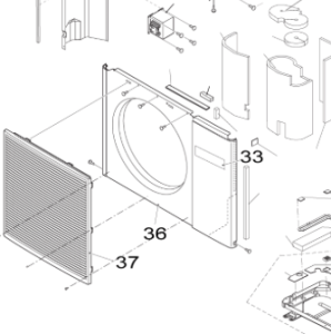 006C. Façade pour unité extérieure Nordic Inverter