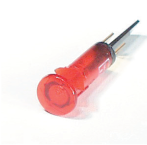 Voyant lumineux, rond, rouge avec broche pour RGF-V