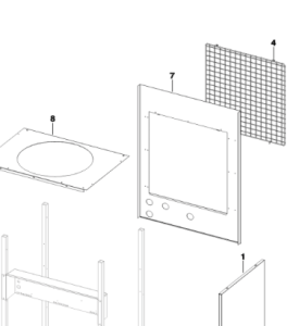 007A. Plaque de cuisson pour pompes à chaleur Optima et Bosch EHP