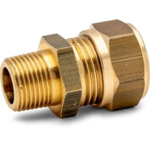 Raccord droit 22 x bague de serrage R25 x ext. fil