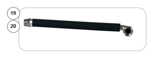 Tuyau flexible 600mm 0616-