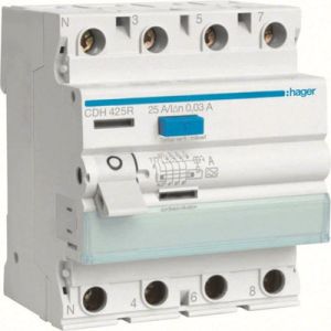 RCD Type HI 4P 30MA 25A CDH425R