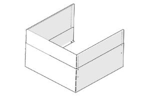 Meuble haut pour Comfortzone CE 236-250cm