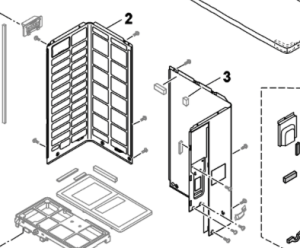 003C. Tôle côté extérieur droit Nordic Inverter PHR-N et Compress 7000
