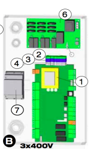 Circuit imprimé Relais Eh 408 3X400V