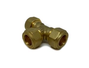 Raccord à bague de compression pour tube en T 15 mm, paquet de 2