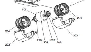 Moteur de ventilateur Mitsubishi SEZ-KD35VA