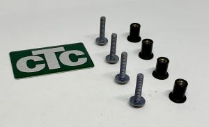 Emblème CTC avec vis et amortisseur