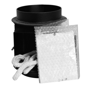 Rallonge de cheminée avec couvercle Droit/haut